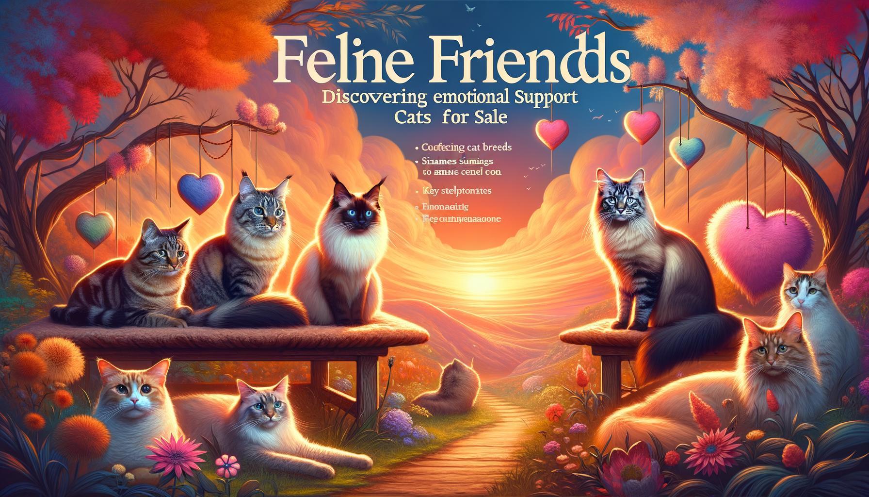 Feline Friends: Discovering Emotional Support Cats for Sale